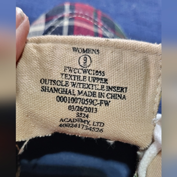 Autumn Run Plaid textile slide on shoe from Academy - Picture 6 of 6